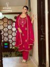 Chandrika By Afsana Fandy Satin Readymade Salwar Kameez 